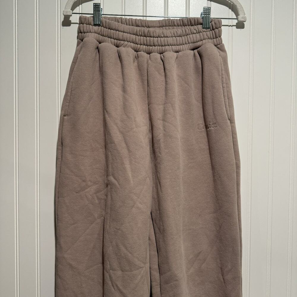 Comfrt Signature Sweat Set Hoodie Sweatpants Bark Size Medium - Picture 9 of 12